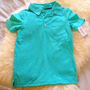 NWT Carter's Aqua Button Down Shirt